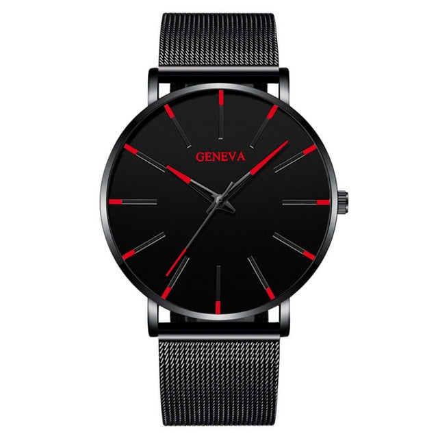 Reloj Hombre 2020 Mens Minimalist Watches Ultra Thin Mesh Belt Watch Luxury Men's Watch Business Casual Quartz Wristwatch - Shopeasywear
