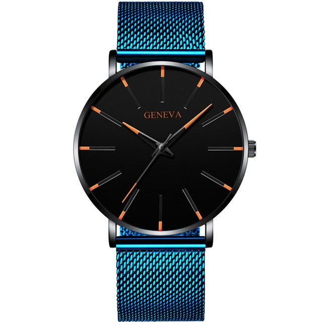 Reloj Hombre 2020 Mens Minimalist Watches Ultra Thin Mesh Belt Watch Luxury Men's Watch Business Casual Quartz Wristwatch - Shopeasywear