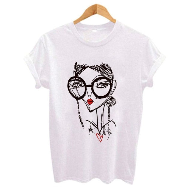 Cool Girl Print Women T Shirt
