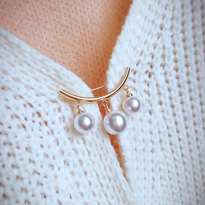Simple Pearl Brooch jewelry - Shopeasywear
