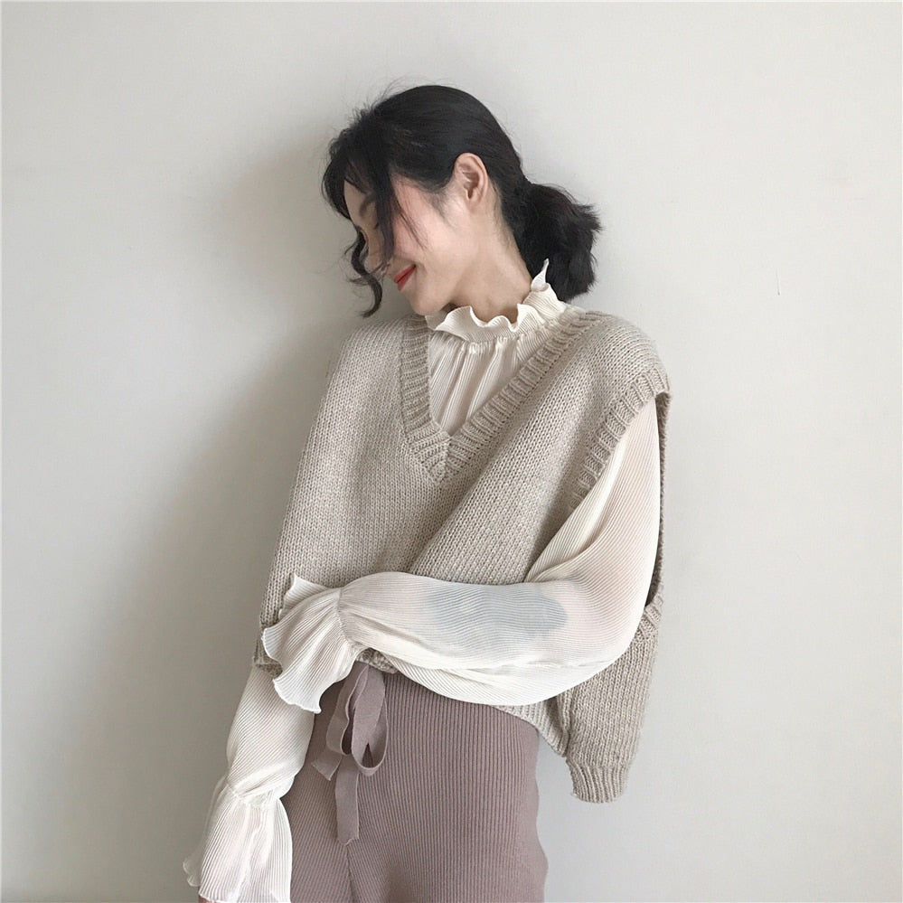 Spring Autumn Women Korean Clothing