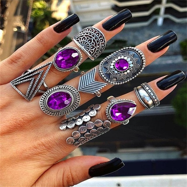 15 Pcs/set Ring Set For Women - Shopeasywear