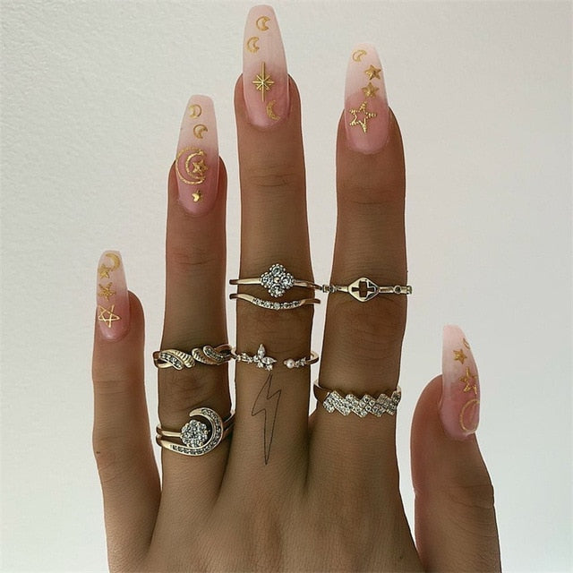 15 Pcs/set Ring Set For Women - Shopeasywear