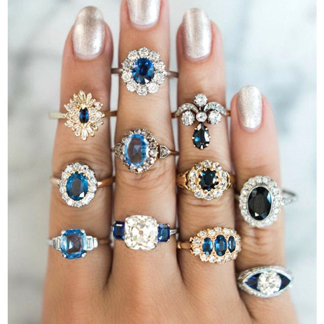 15 Pcs/set Ring Set For Women - Shopeasywear