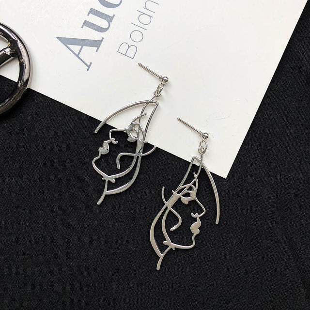 Face Drop Earrings For Women - Jeglowstore