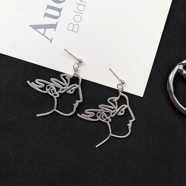 Face Drop Earrings For Women - Jeglowstore