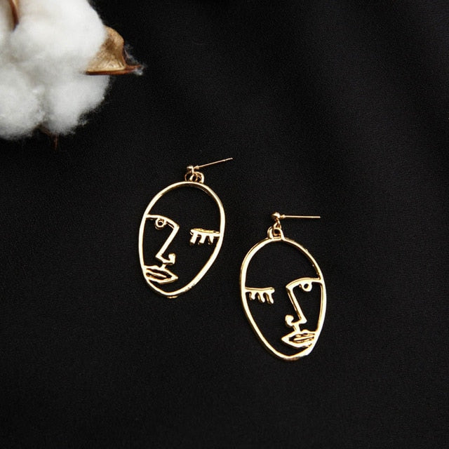 Face Drop Earrings For Women