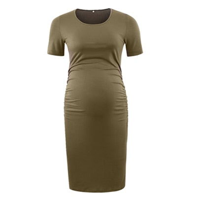 3pcs Women's Side Ruched Maternity Clothes