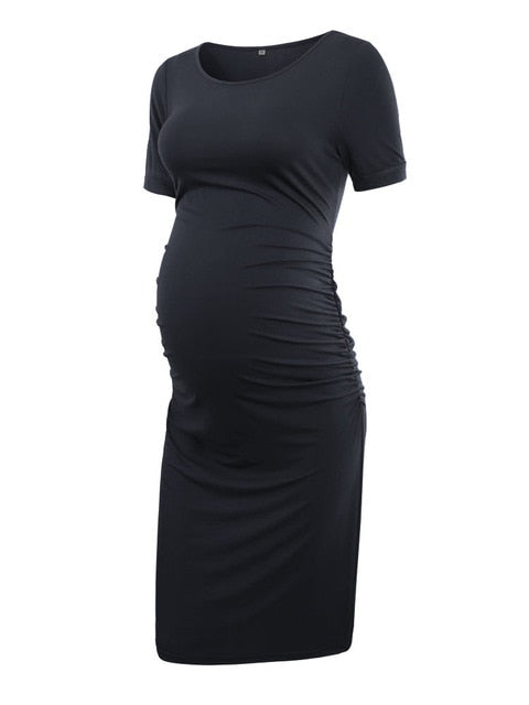 3pcs Women's Side Ruched Maternity Clothes