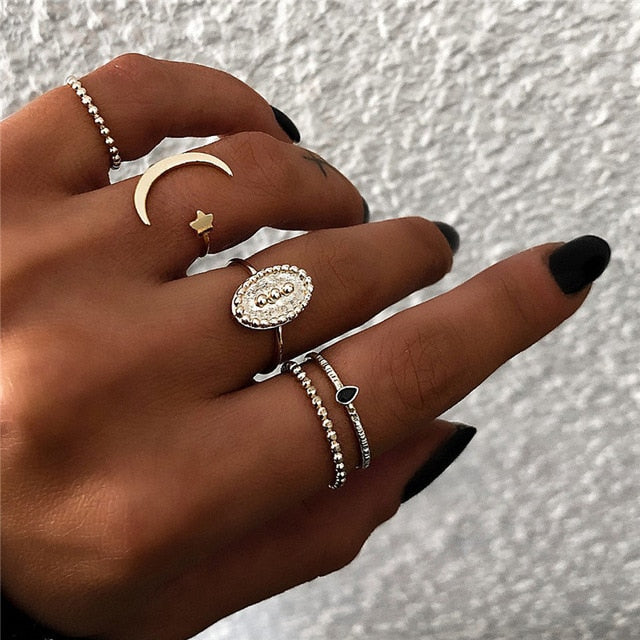 Geometric Joint Ring Set for Women - Shopeasywear