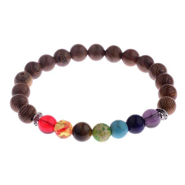 8mm New Natural Wood Beads Bracelets - Shopeasywear