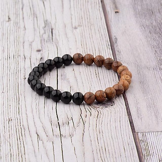 8mm New Natural Wood Beads Bracelets - Shopeasywear