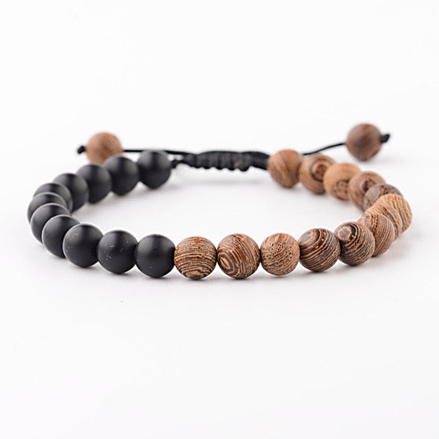 8mm New Natural Wood Beads Bracelets - Shopeasywear