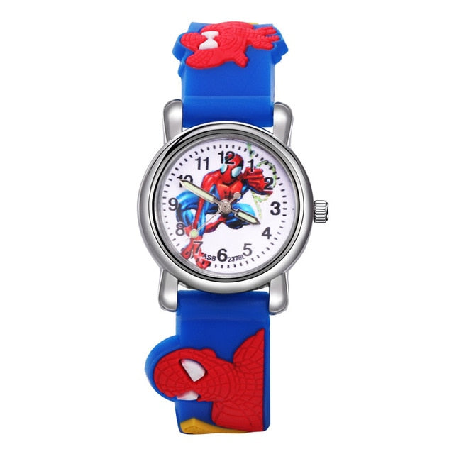 Kids Watches Boys Spiderman Children's Cartoon Watch Silicone Sports Quartz Wrist Watches Gifts for Boys Montre Enfant Garcon - Shopeasywear