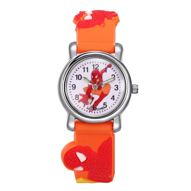 Kids Watches Boys Spiderman Children's Cartoon Watch Silicone Sports Quartz Wrist Watches Gifts for Boys Montre Enfant Garcon - Shopeasywear
