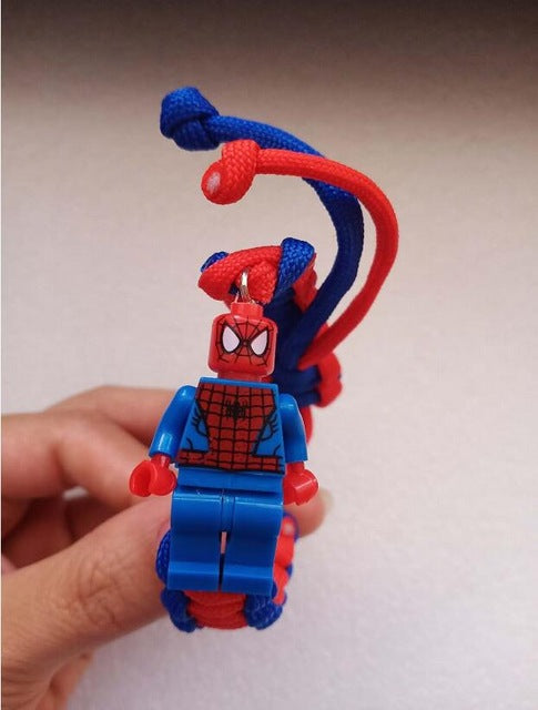 Buzz Lightyear Building Block Bracelet Super Hero TOY Bracelet Bricking Charm Paracord Bracelet Kids Gift Jewelry - Shopeasywear