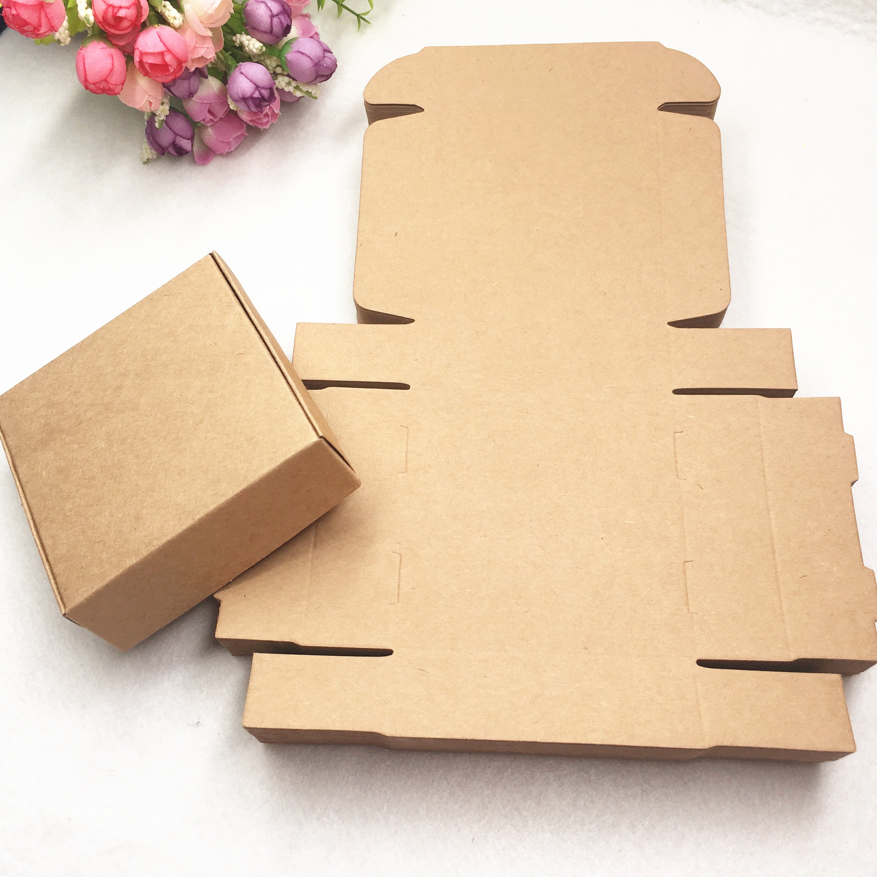 20pcs/lot 9 size Kraft Aircraft gift Packaging Box 3 color Choose Jewelry Accessories Storage Box for Handmade Soap Craft - Shopeasywear