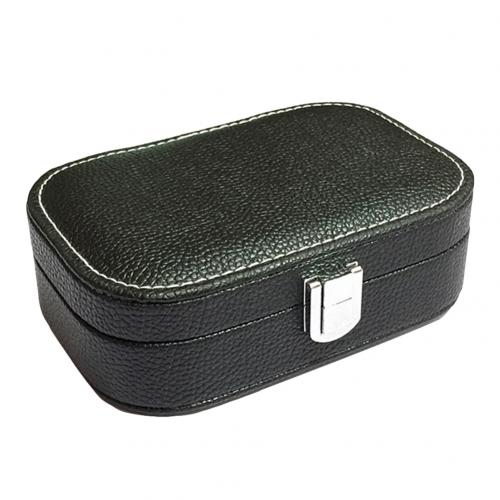 Jewelry Storage Box Portable Ring Display Box Earring Storage Case Jewelry Organizer with Mirror Faux Leather Jewelry Box Women - Shopeasywear
