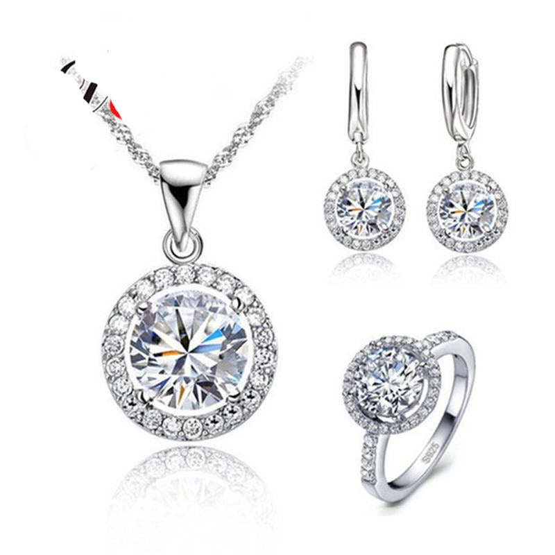 Sun Flower Pendant Necklace Earrings - Shopeasywear