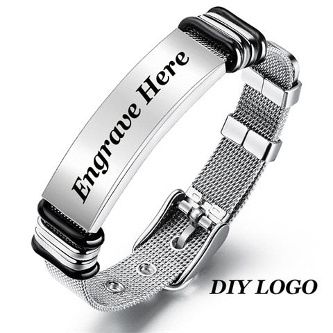 Customized Black Men Bracelet - Shopeasywear