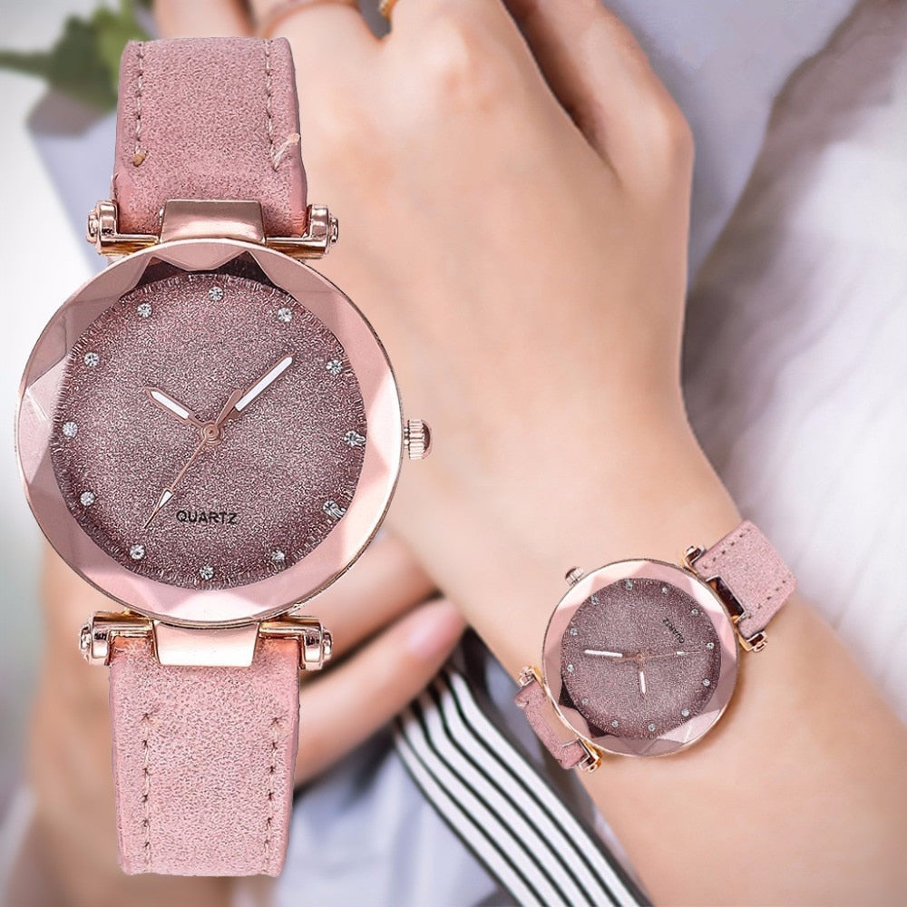 Casual Women Romantic Starry Watch - Shopeasywear