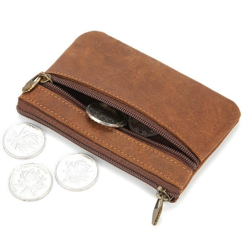 Crazy Horse Leather Coin Purse