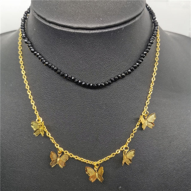 Cute Butterfly Choker Necklace For Women - Shopeasywear