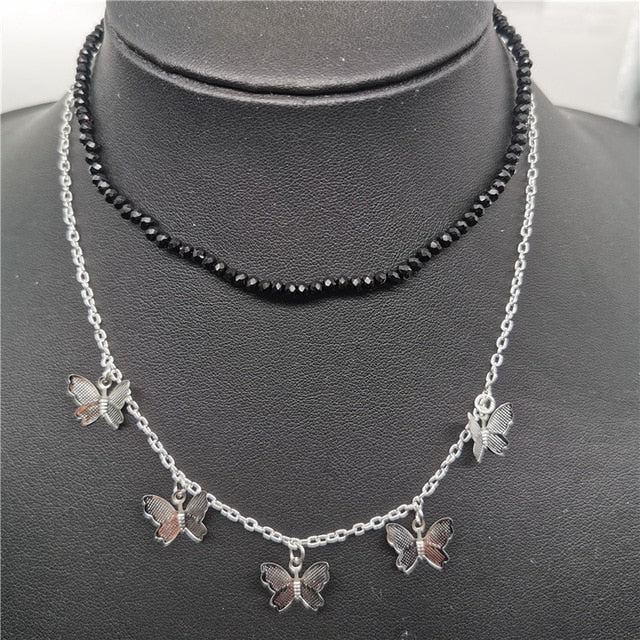Cute Butterfly Choker Necklace For Women - Shopeasywear