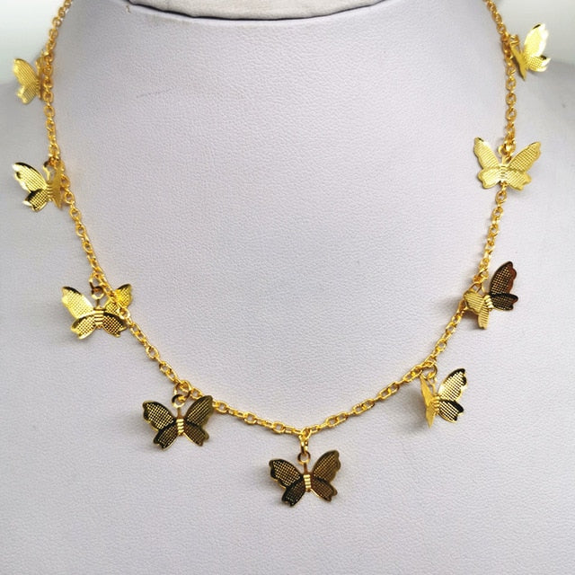 Cute Butterfly Choker Necklace For Women - Shopeasywear