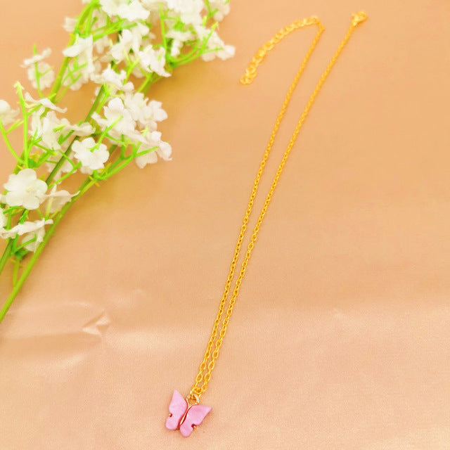 Cute Butterfly Choker Necklace For Women - Shopeasywear