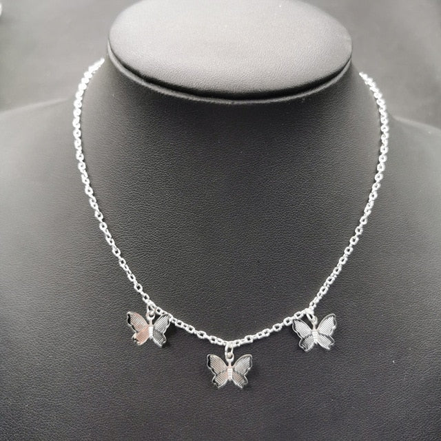 Cute Butterfly Choker Necklace For Women - Shopeasywear