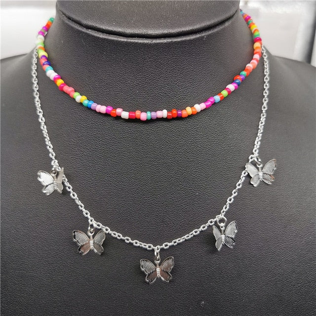Cute Butterfly Choker Necklace For Women - Shopeasywear