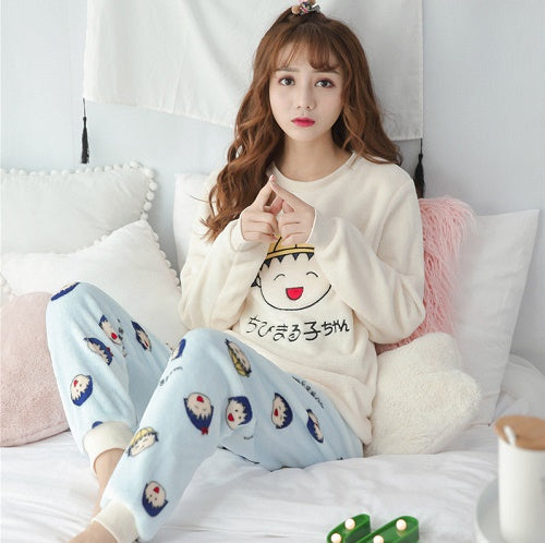 Autumn Winter Women Pajamas Sets