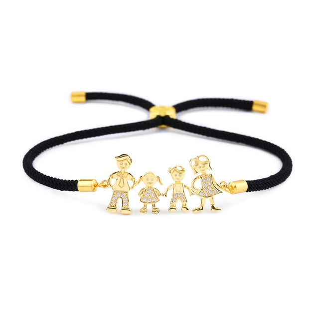 Black Rope Gold Bracelets - Shopeasywear