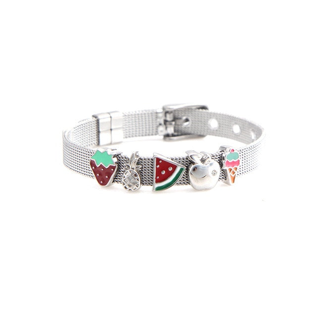 Charm 8mm Mesh Bracelet Set - Shopeasywear