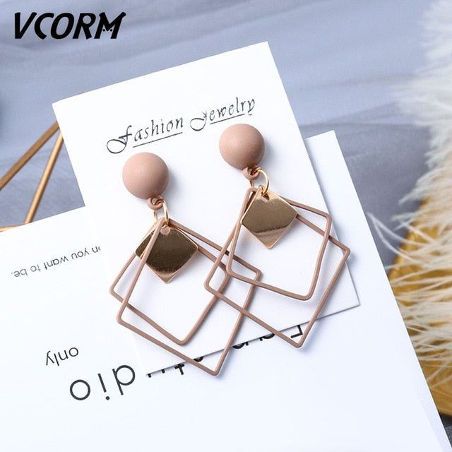 Korean Acrylic Earrings For Women