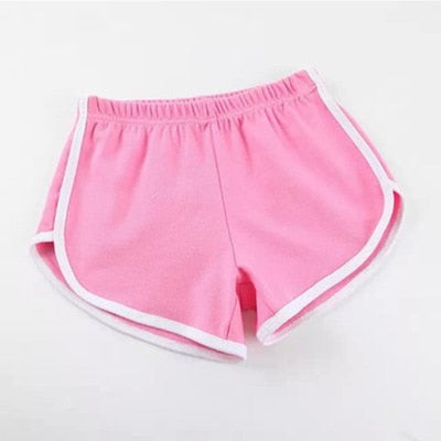 Stretch Waist Casual Shorts For Woman