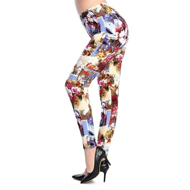 New 2020 Print Flower Leggings