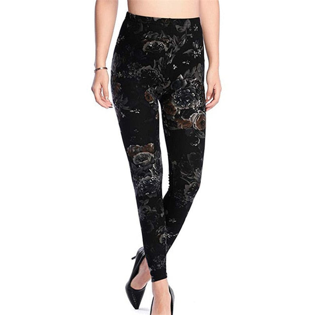 New 2020 Print Flower Leggings