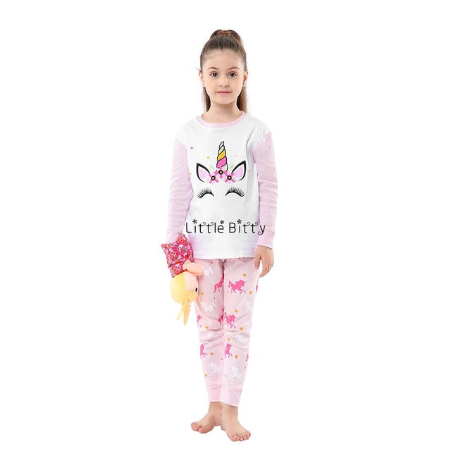 New Baby Girls Long Sleeve Cotton Pajamas