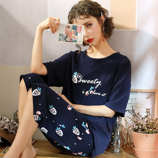 Summer Women's Pajama Set | Plus Size - Jeglowstore