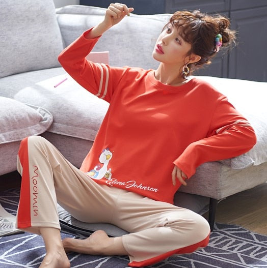 100% Cotton Couple Pajamas - Jeglow store