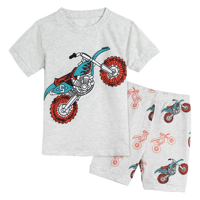 Dinosaur Football Sleepwear Set For Kids