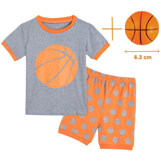 Dinosaur Football Sleepwear Set For Kids