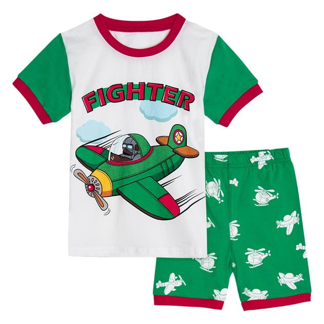 Dinosaur Football Sleepwear Set For Kids