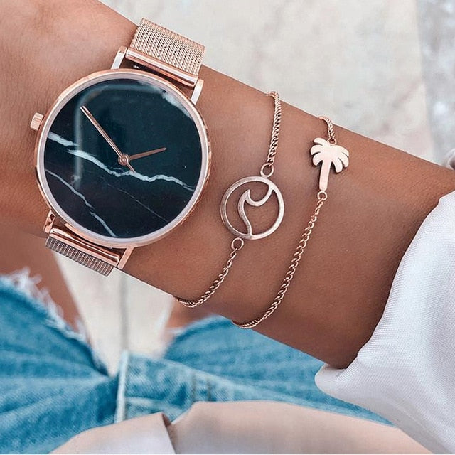 Open Silver Color Bracelet