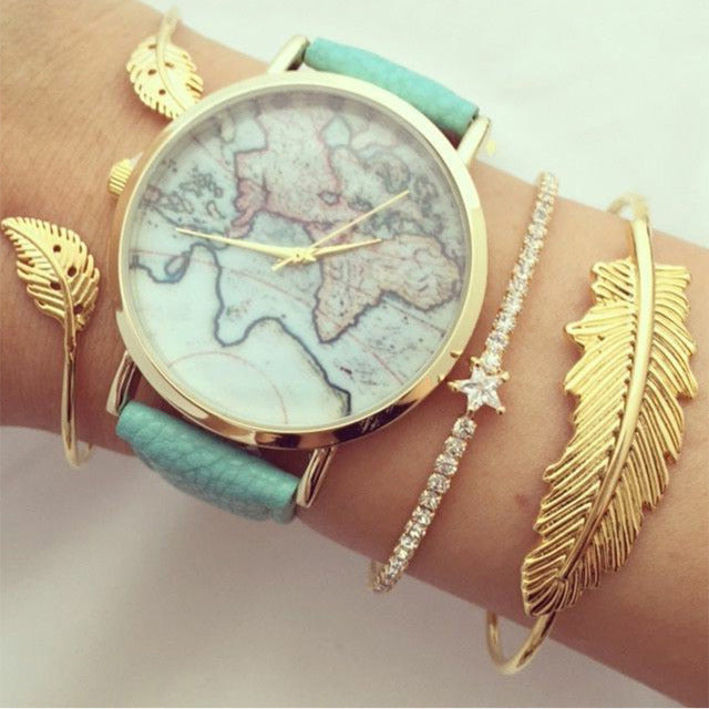 Open Silver Color Bracelet