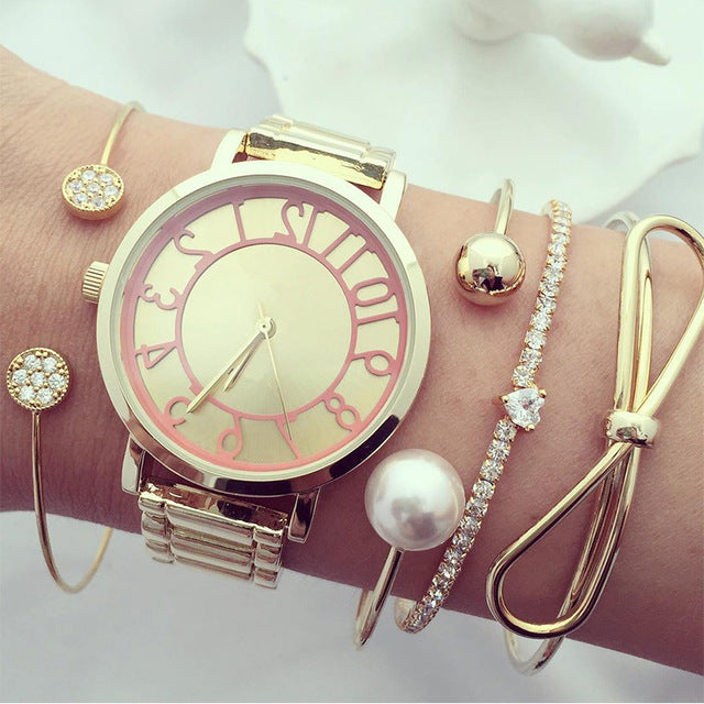 Open Silver Color Bracelet