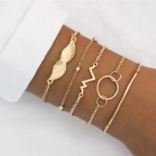 Open Silver Color Bracelet