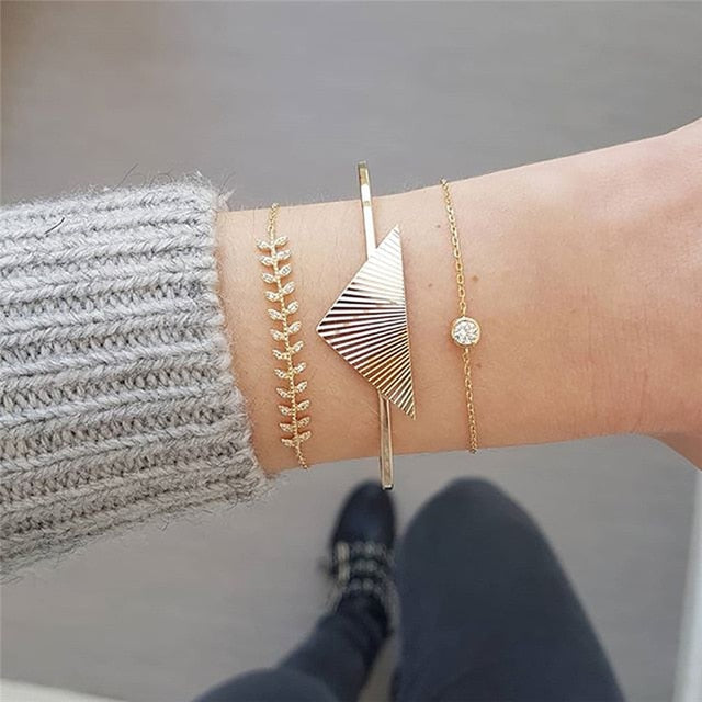 Metal Bracelet Set for Women